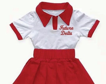 Future Delta Shirt & Pleated Skirt set