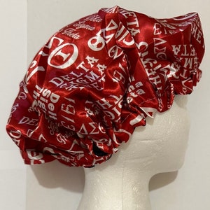 Delta Sigma Theta Satin Bonnet