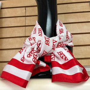 Delta Sigma Theta Silk Fashion Scarf - Sale ends Sunday!