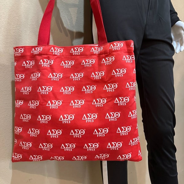 Delta Sigma Theta Fashion Tote Bag with an inside Pocket - Special Price ends Sunday!