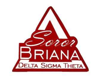 DELTA SIGMA THETA - Custom Soror Lapel Pin. Perfect Gift Item!