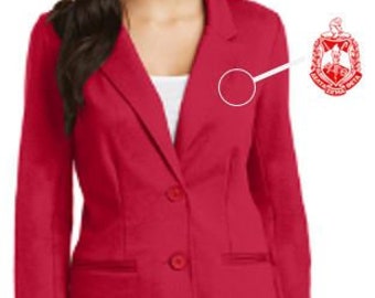 Delta Sigma Theta - Ladies Cut Cotton/Knit Blazer