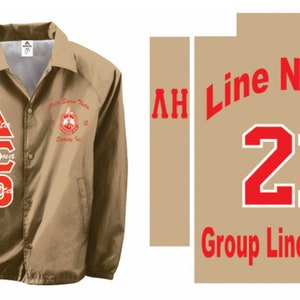 Delta Sigma Theta Customized Coach Jacket. Special Pricing ends Sunday image 3