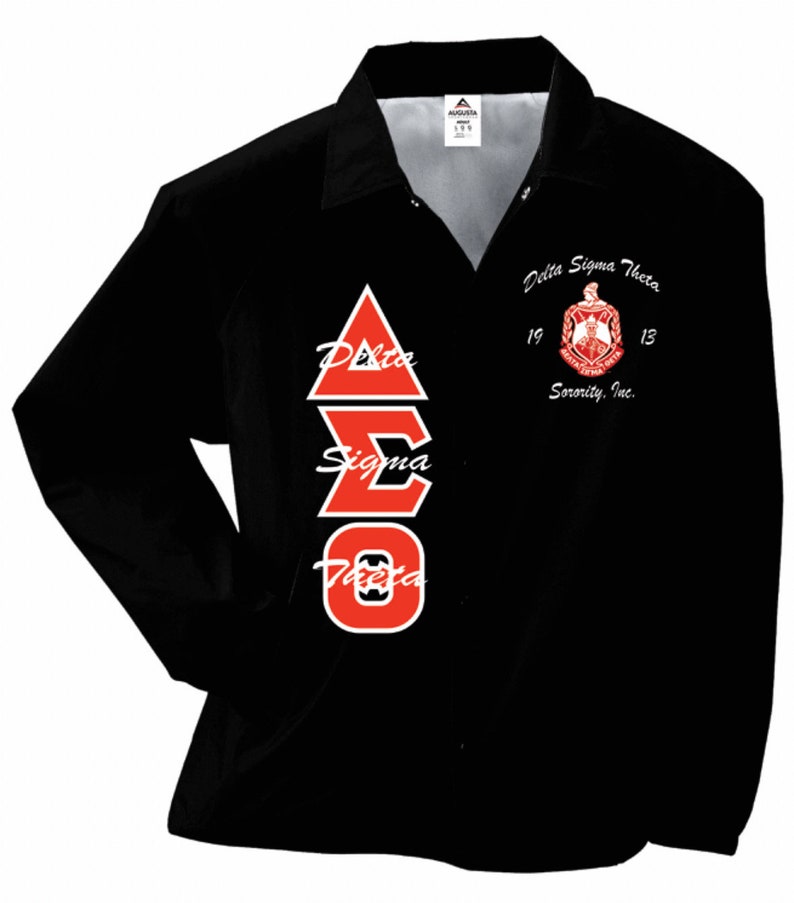 Delta Sigma Theta Customized Coach Jacket. Special Pricing ends Sunday image 5