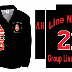 Delta Sigma Theta Customized Coach Jacket. Special Pricing ends Sunday image 2