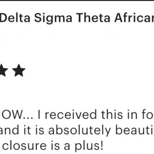 Broche Delta Sigma Theta en satin violet africain image 8