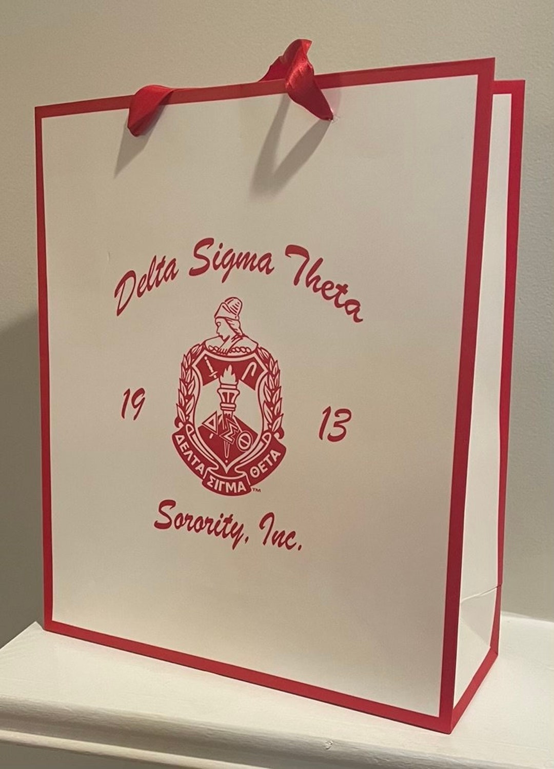 Delta Sigma Theta Gift Bag Etsy