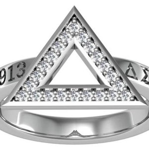 Delta Sigma Theta Silver Ring. Sale Price ends Sunday!