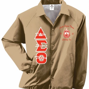 Delta Sigma Theta Customized Coach Jacket. Special Pricing ends Sunday image 6
