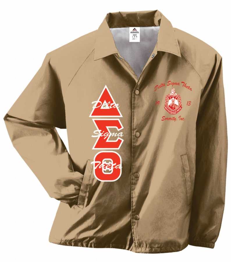 Delta Sigma Theta Customized Coach Jacket. Special Pricing ends Sunday image 6
