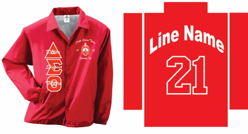 Delta Sigma Theta Coach's Jacket. Sale Price ends Sunday image 4