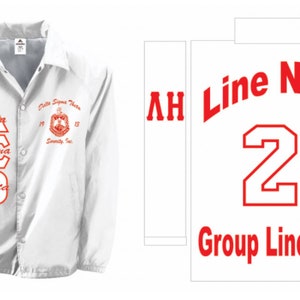 Delta Sigma Theta Customized Coach Jacket. Special Pricing ends Sunday image 4