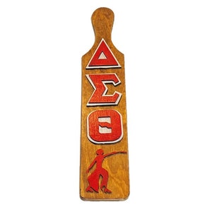 Delta Sigma Theta Wooden Paddle Red, Men's, Size: One Size