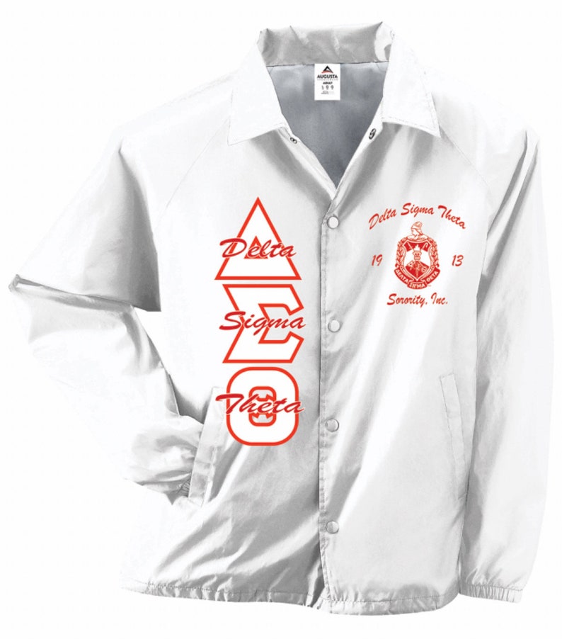 Delta Sigma Theta Customized Coach Jacket. Special Pricing ends Sunday image 7
