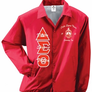 Delta Sigma Theta Customized Coach Jacket. Special Pricing ends Sunday image 8