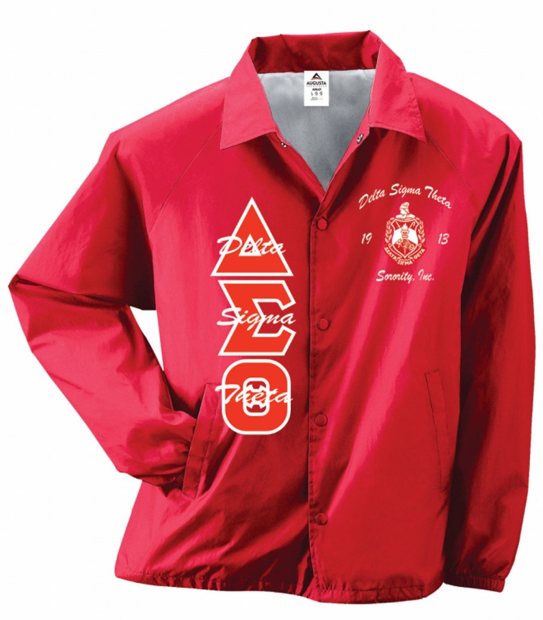 Delta Sigma Theta Customized Coach Jacket. Special Pricing ends Sunday image 8