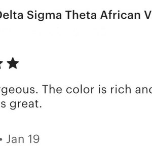 Broche Delta Sigma Theta en satin violet africain image 9