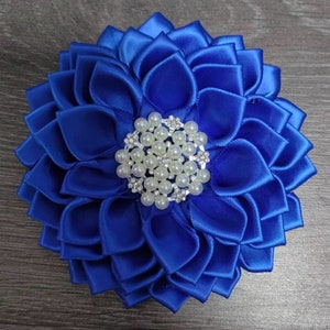OES Flower Brooch with Magnetic backing Royal Flower