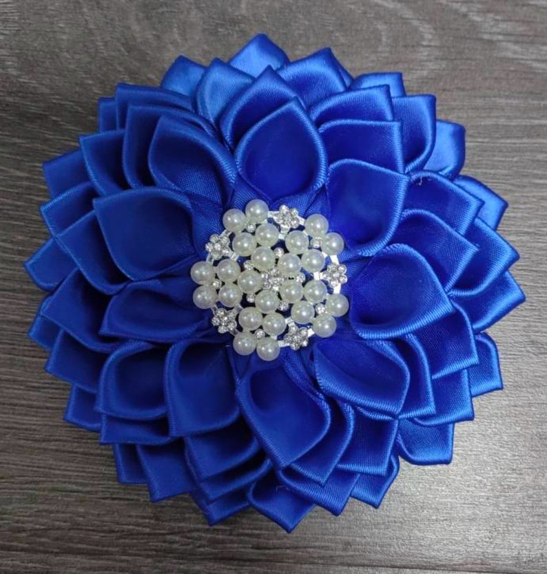 OES Flower Brooch with Magnetic backing Royal Flower