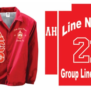 Delta Sigma Theta Customized Coach Jacket. Special Pricing ends Sunday image 1