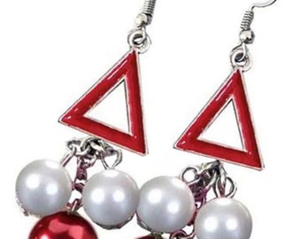 Delta Sigma Theta Earrings. Sale ends Sunday!