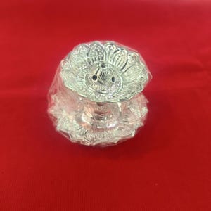 Silver Agarbatti Stand Lotus Design Incense Sticks Holder (Small)
