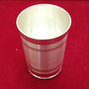 999 fine silver handmade vessel, water/milk Glass tumbler, silver flask, baby kids silver utensils stay healthy gift article