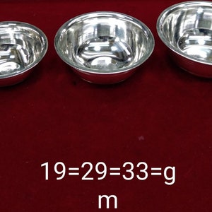 999 fine silver bowl, silver vessel, silver baby utensils, silver puja article, gifting utensils from india
