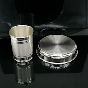 999 fine Silver Water Glass and Milk Tumbler or plate, Silver Vessel, silver baby utensils, silver puja article, gifting utensils
