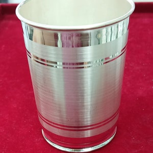 999 fine silver Water glass tumbler set , silver vessel, silver baby utensils, silver puja article, gifting utensils