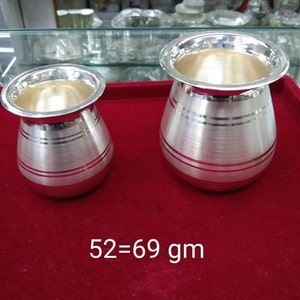 Pure Silver Kalash for Gift, Silver Marwadi Lota for Kitchen, Silver Kalasam for Pooja, Silver Gift Items