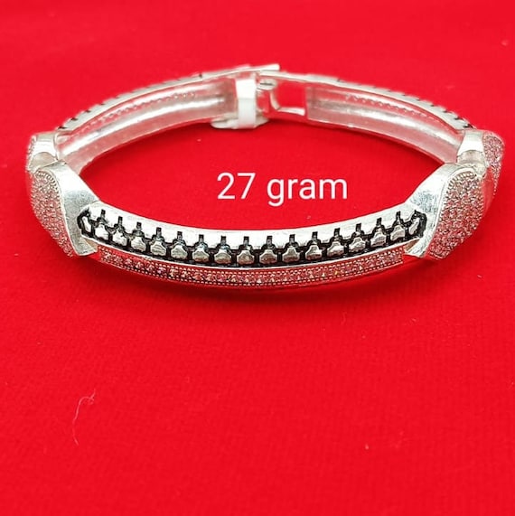 Silver mens kada price discount