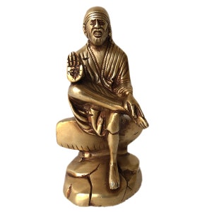 Brass Shirdi Sai Baba statue for home office
