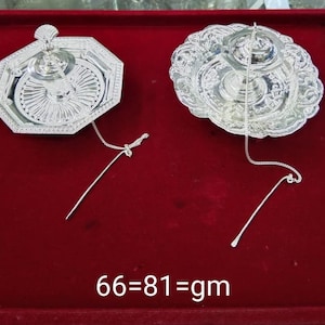 Antique Silver Attar Dani in Pure Silver for Gifting and Persona Usage, Gifting the SIlver Attar Dani for New Home Ghrah Pravesh