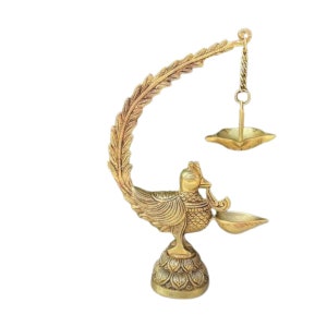 Handcrafted Bird Diya for Home Temple