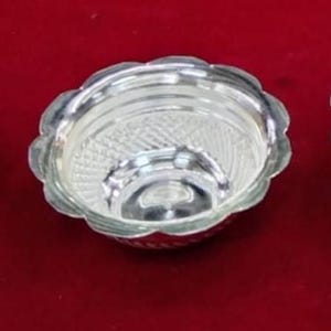 999 pure Two Silver Bowls handmade combo, silver vessel, silver baby utensils, silver puja article puja utensils for home or gifting purpose