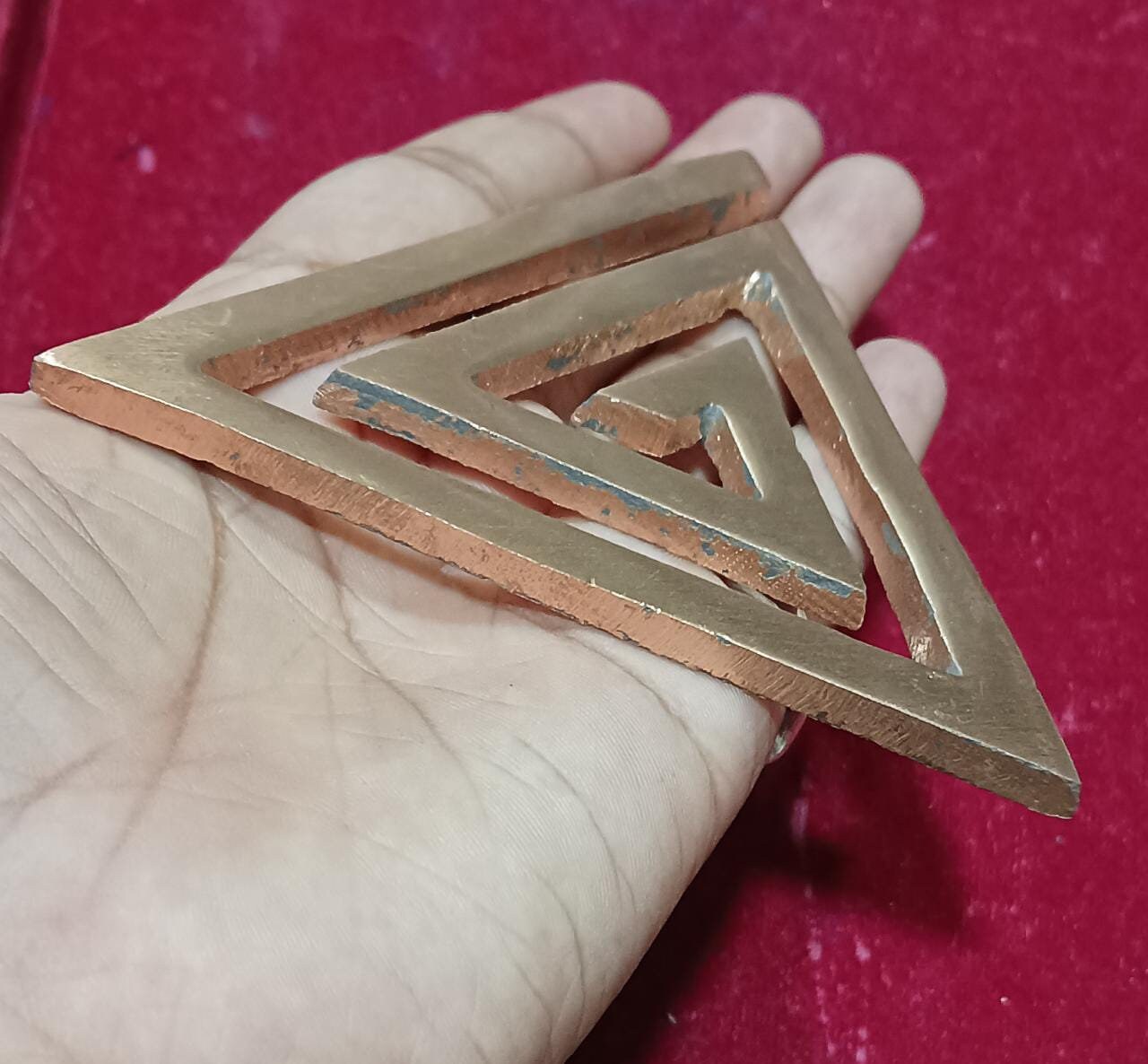 Metal Vastu Strip Copper Pyramid Divider- 5 Inch Vastu Partition, For - View #2