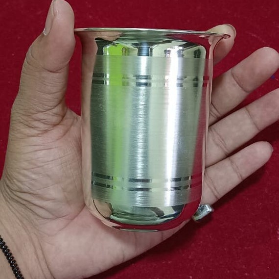 999 Pure Silver Glass 50 Grams Milk Pattern for Gifting Etsy