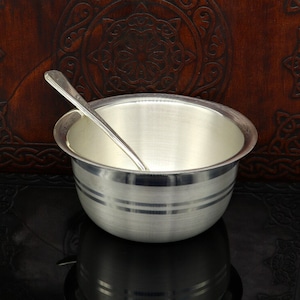 999 fine silver handmade small baby bowl, silver bowl tumbler, flask, stay baby/kids healthy, silver vessels utensils best for baby set
