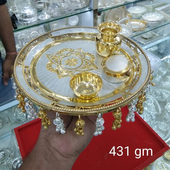Gold plated hotsell thali set