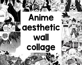 206pcs Anime Wall Collage, Manga, Aesthetic, Manga Wall, Manga Panels, Anime Manga Wall Art, Wall Decoration
