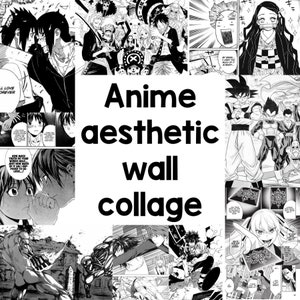 206pcs Anime Wall Collage, Manga, Aesthetic, Manga Wall, Manga Panels, Anime Manga Wall Art, Wall Decoration