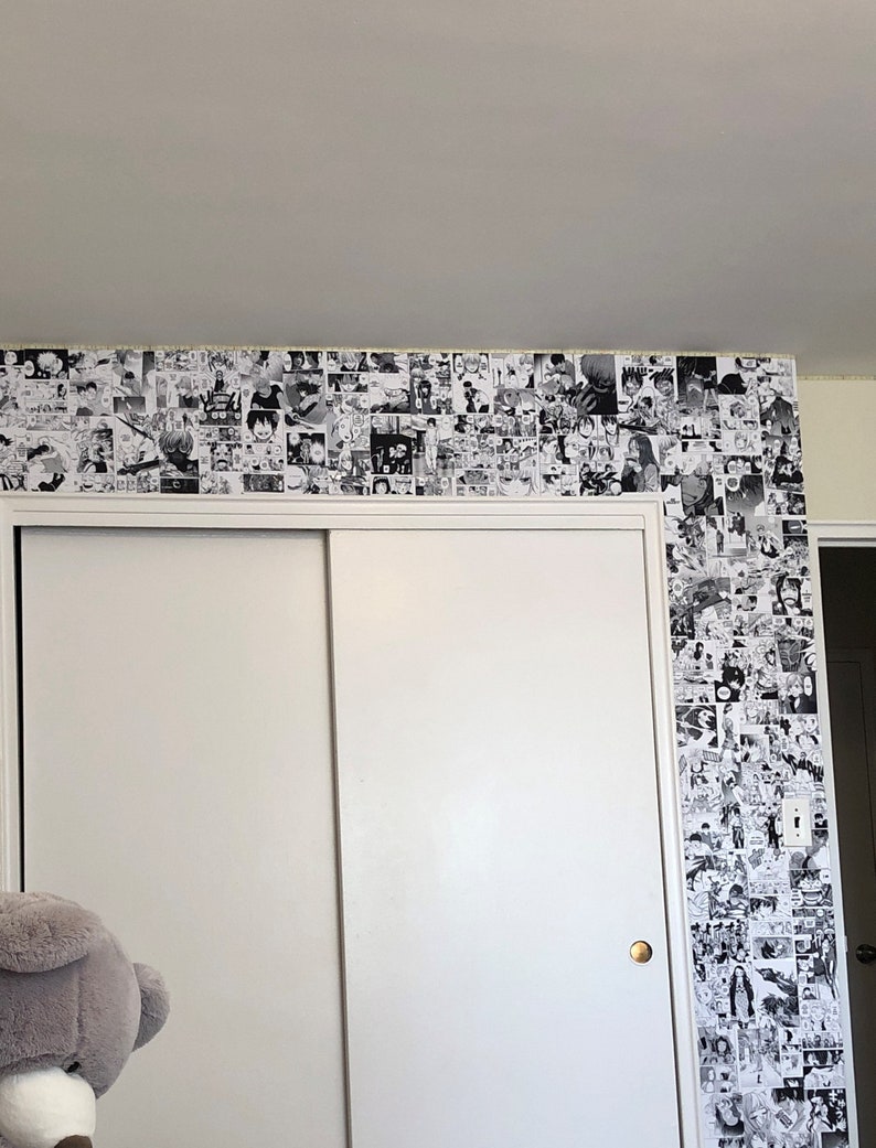 200pcs Shonen Manga Wall Collage bonus 20pcs, Anime, Manga, Aesthetic, Manga Wall, Manga Panels, Anime Manga Wall Art, Wall Decoration image 3