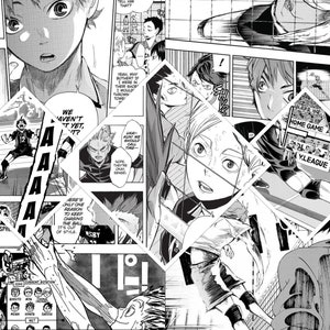 60pcs Haikyu Wall Collage, Manga, Aesthetic, Manga Wall, Manga Panels, Anime Manga Wall Art image 2