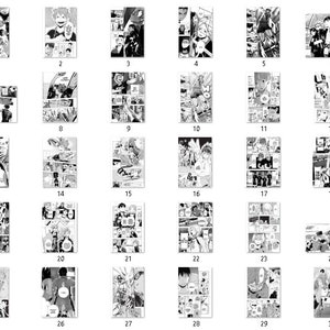 60pcs Haikyu Wall Collage, Manga, Aesthetic, Manga Wall, Manga Panels, Anime Manga Wall Art image 3