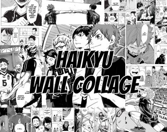 60pcs Haikyu Wall Collage, Manga, Aesthetic, Manga Wall, Manga Panels, Anime Manga Wall Art