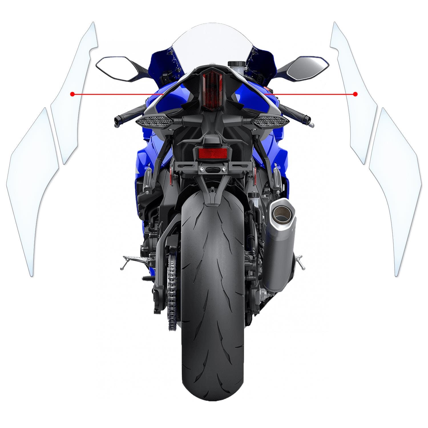 YAMAHA R1 2020- タンク保護フィルム Paint Protection & Tank Protection Film for Yamaha YZF-R1 2020+