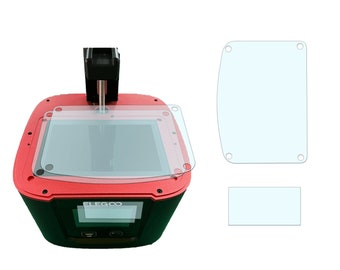 Screen protector suitable for Elegoo resin 3D printer, MARS 3 MSLA 3D printer 6.6 inch LCD panel and display protective film