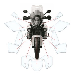 Lackskyddsfilm för stenskott, repskydd, transparent tankplatta för KTM SUPER ADVENTURE (2015-C)
