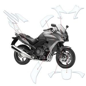 Película protectora de pintura antigravilla, protección contra arañazos, protector de depósito transparente Honda CBF1000F (2014-C)